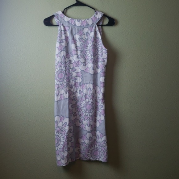 Ann Taylor Loft Linen Floral Dress Size 2 - Picture 7 of 8